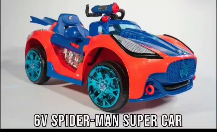 Kids Spider-Man Superhero Battery-Powered Vehicle w/ Authentic Graphics, Ages 3+