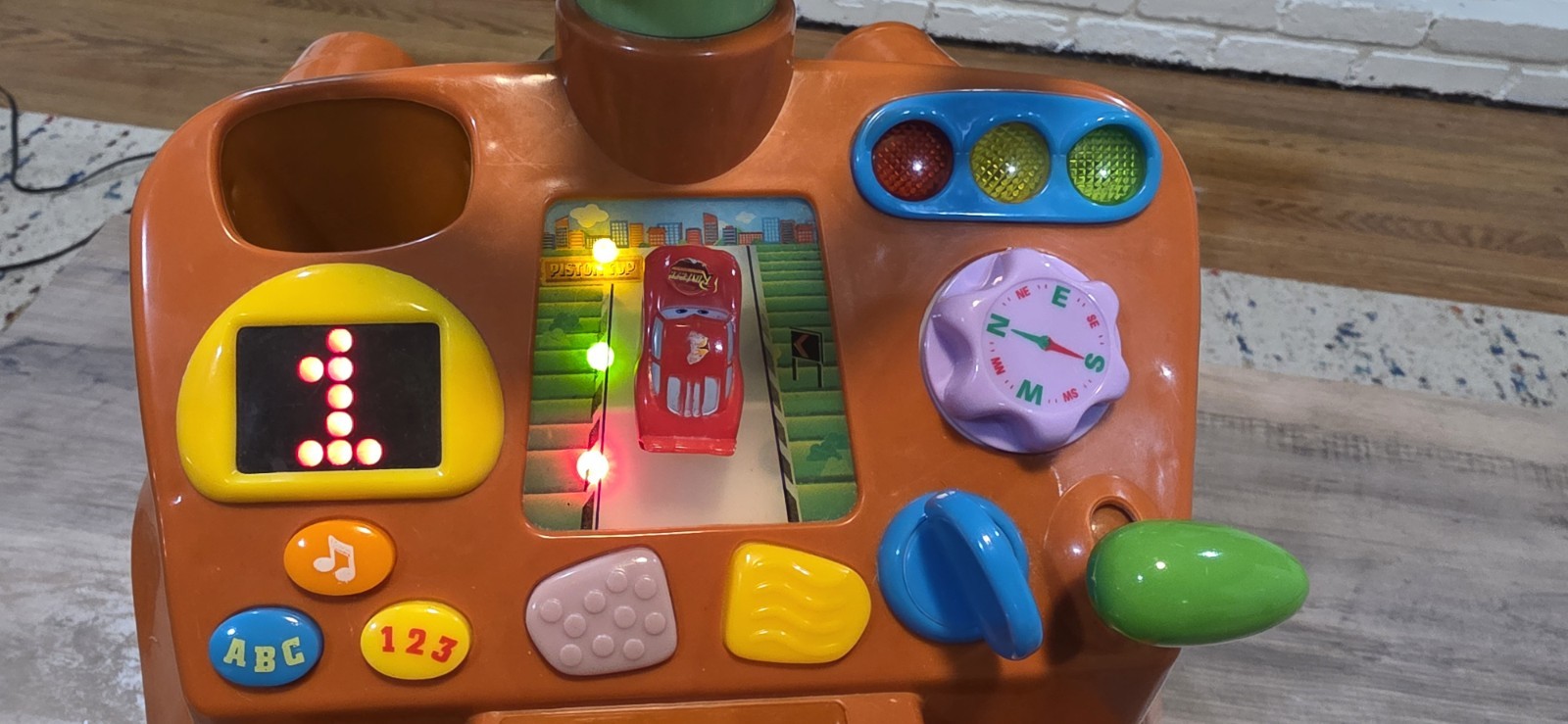 Kiddieland Disney Pixar Cars Tow Mater Activity Ride On Lights Speech & Motion