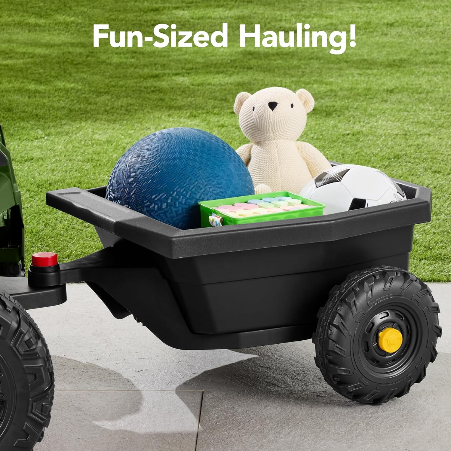 Best Choice Products Kids 12V Electric Ride on UTV Car and Trailer W/Parent Cont