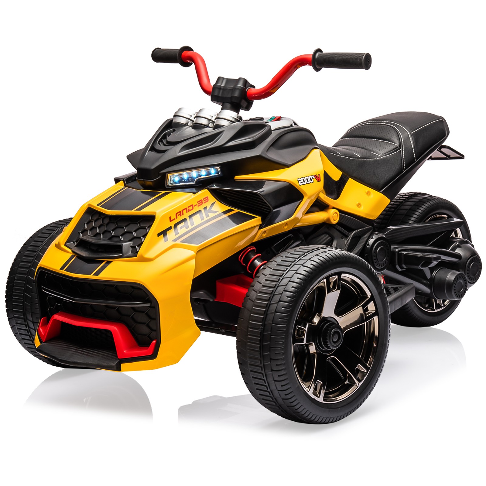 Kids Electric ATV 12V 7Ah Battery 55W Dual-Motor 7mph EVA Tires Outdoor Toy