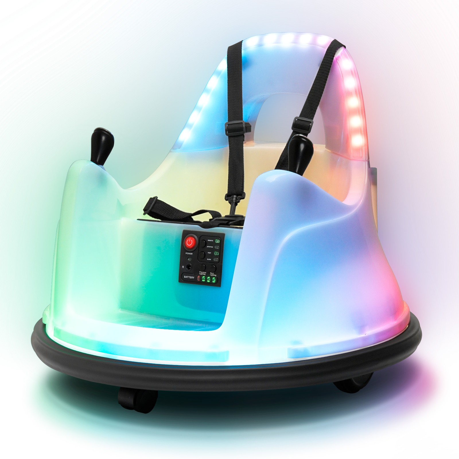 Kidzone Upgraded 12V 2-Speeds Electric Ride On Bumper Car
