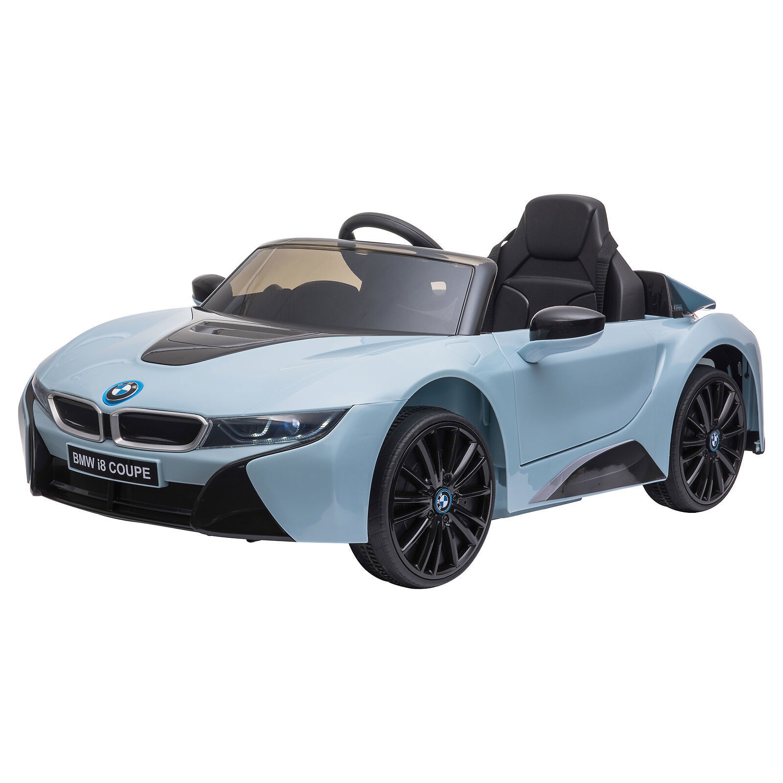 Licensed BMW I8 Coupe Electric Kids Ride-On Car 6V Battery Powered Toy Blue