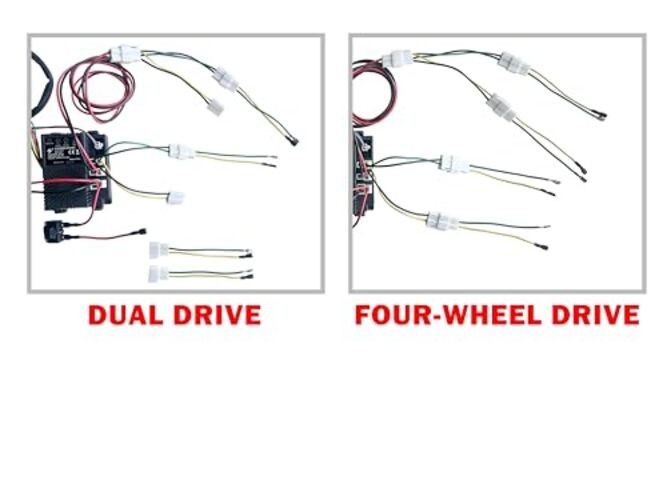 24 Volt DIY Wires Harness Conversion Kit for Kid’s Ride On Toys Car,2.4G Set