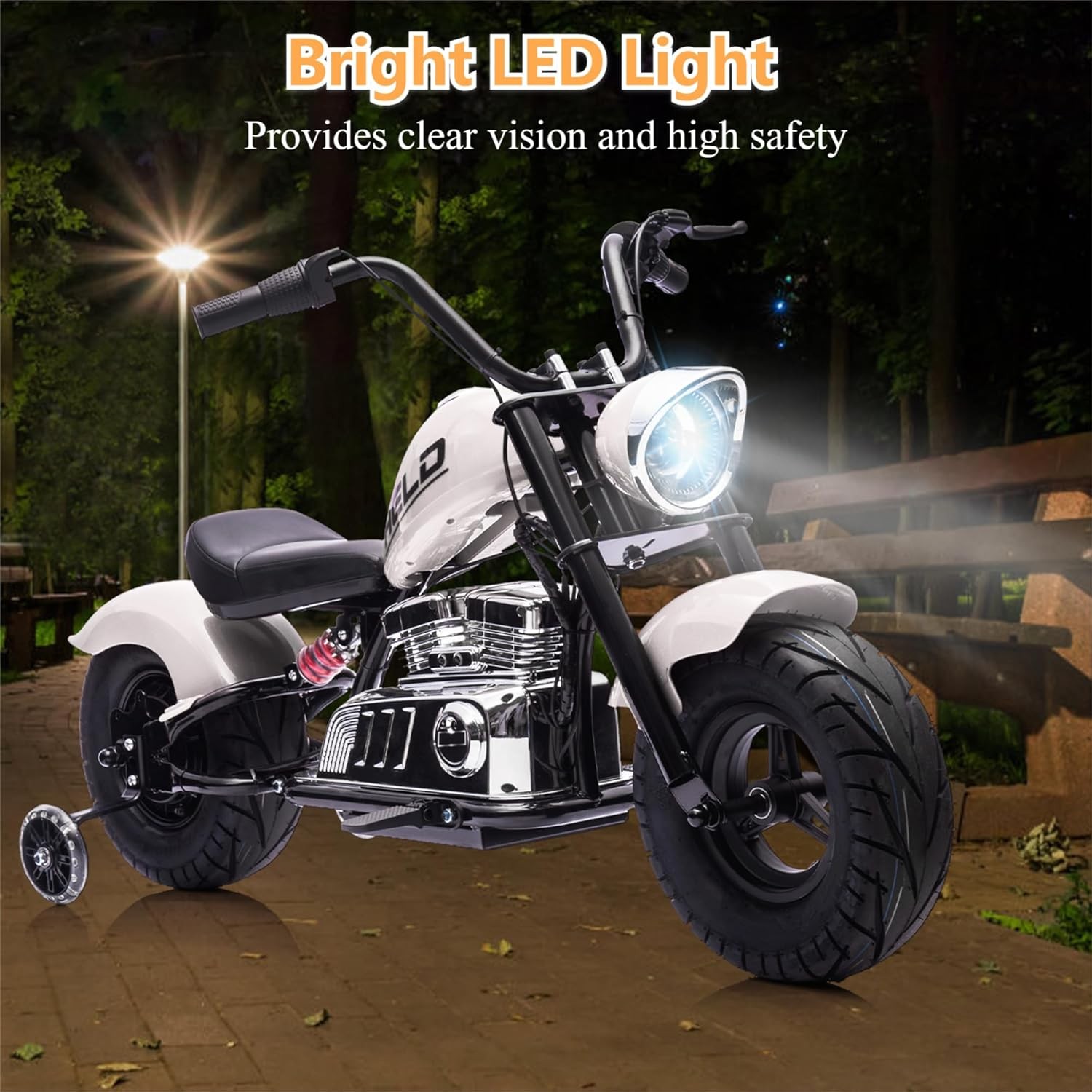 36V Electric Dirt Bike for Teens 16.5MPH&176LB Load Spring Suspension Multicolor
