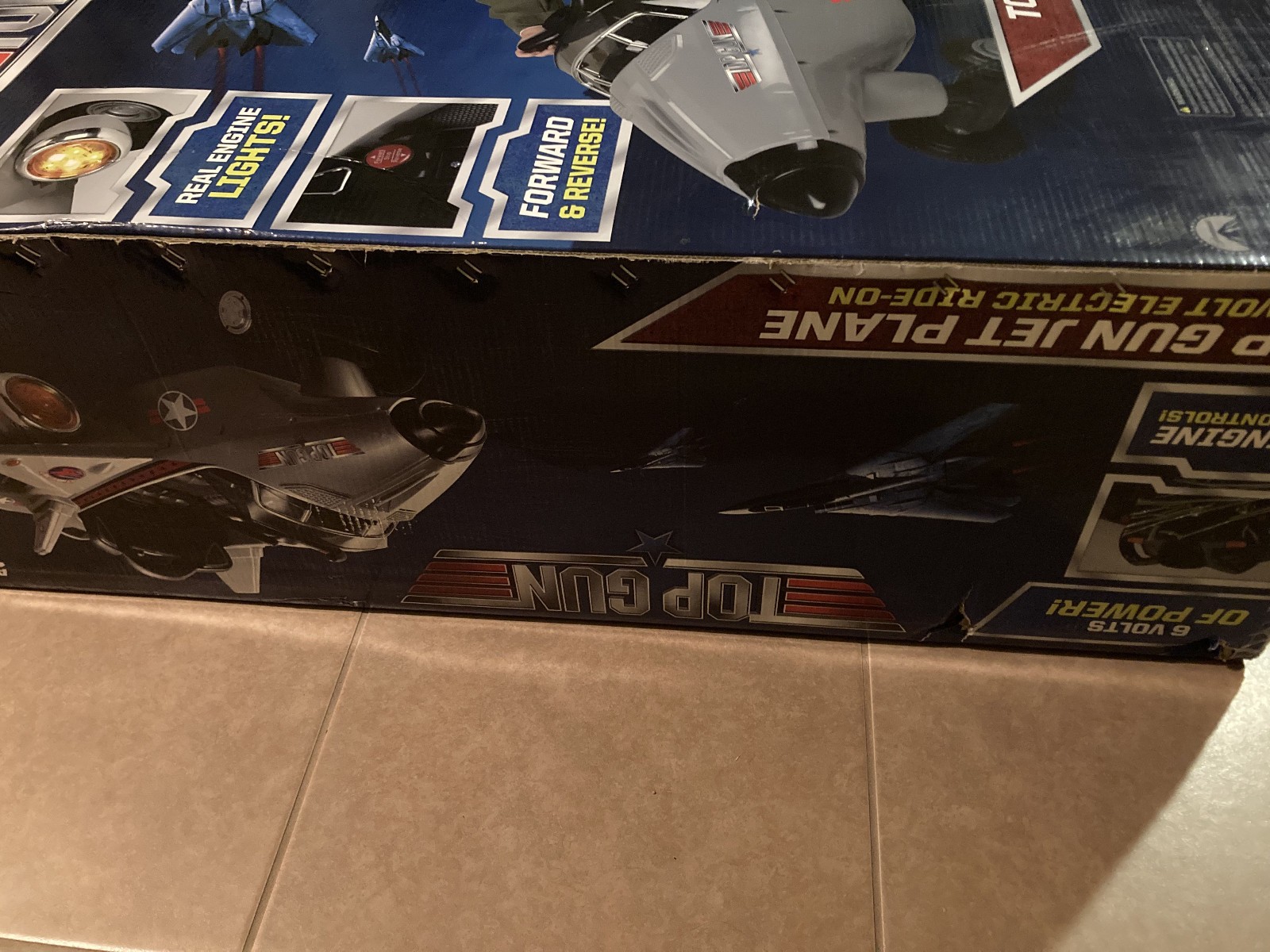 Top Gun Jet Plane 6 Volt Battery Maverick Electric RideOn Hyper Toy HYP-TG6-6022