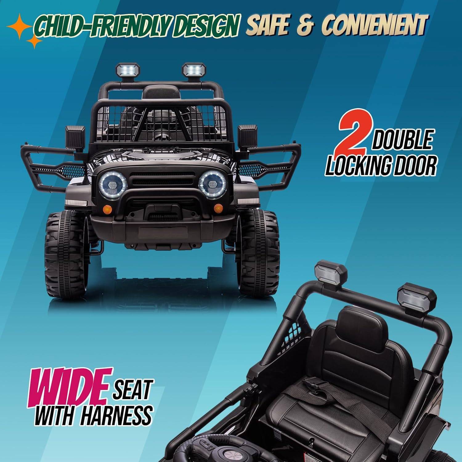 12V Kids Ride on Truck with Remote ,Battery Powered Kids Car, Electric Play Car
