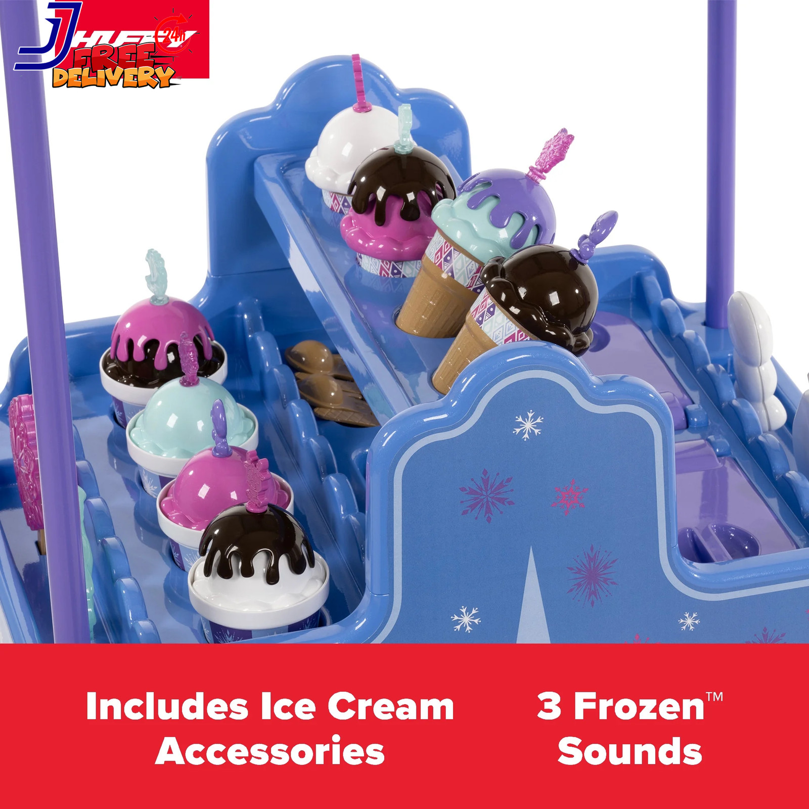 6V Frozen Ice Cream Cart Battery Ride-On Toy Ice Cream Toys FREE SHIPPING