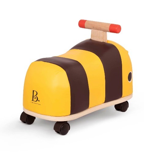 B. toys Wooden Bee Ride-On -Boom Buggy Toddler Push Toy,Physical Fitness Builder