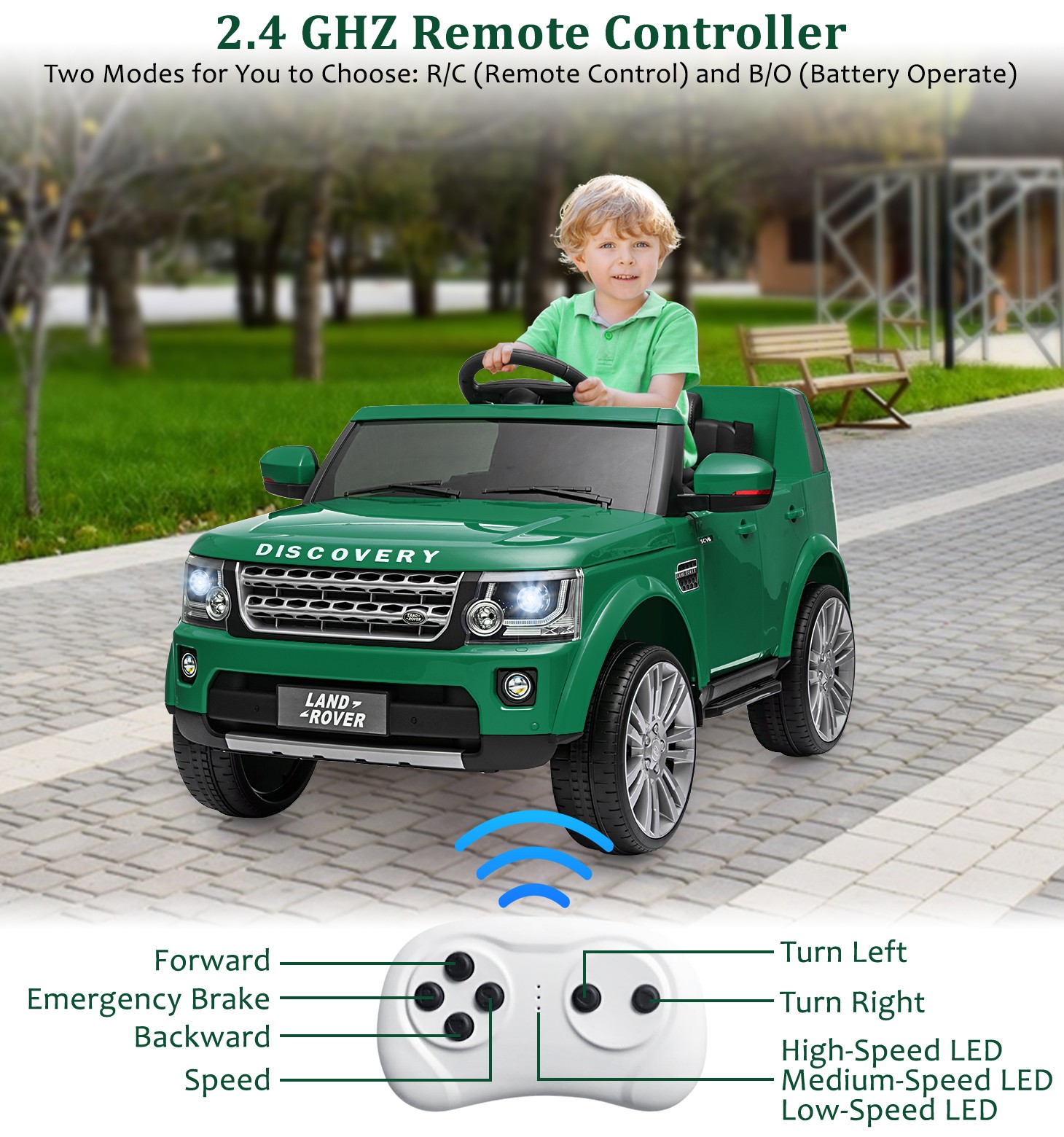 12V 4.5 AH Ride On Car Licensed Land Rover Electric Toys Gift for Kids 3-8 Years