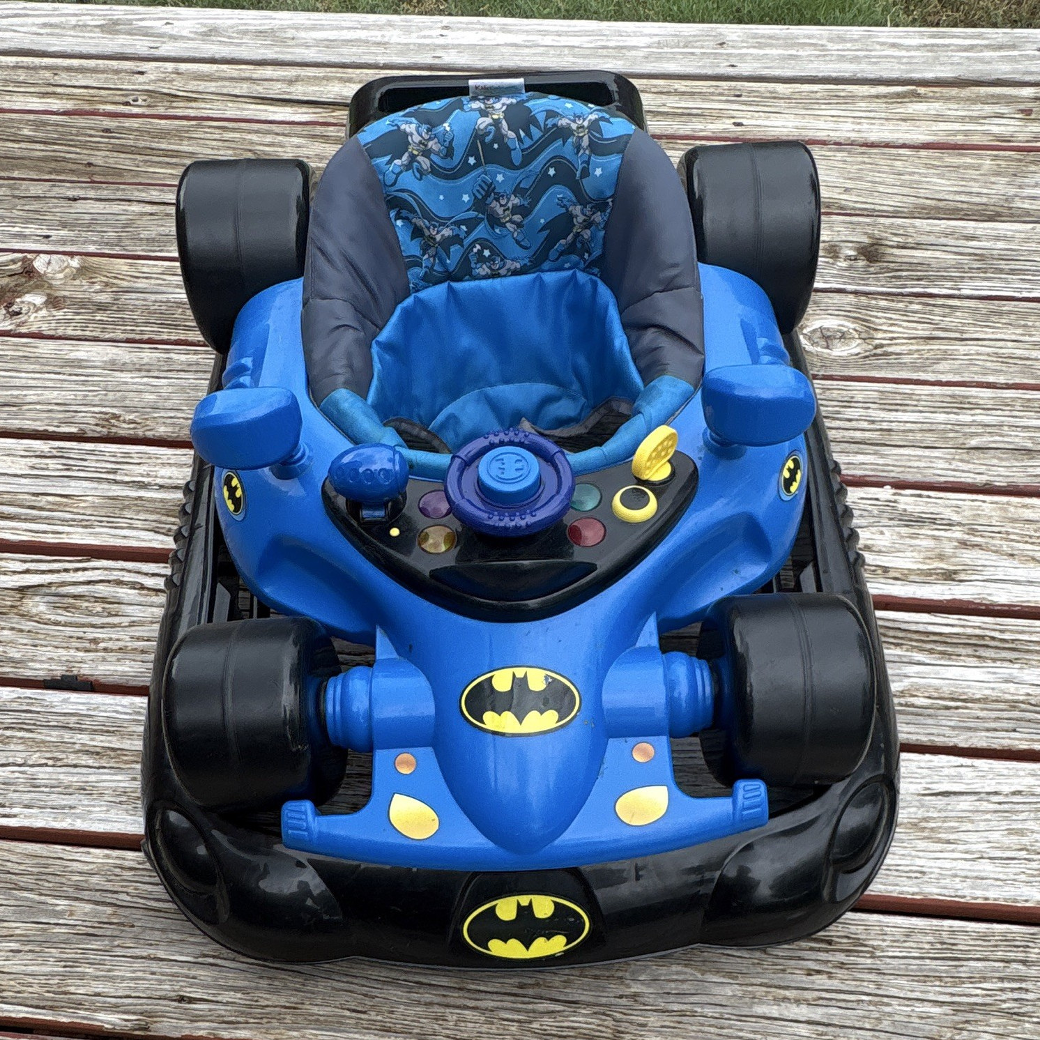 TODDLER Batman Blue & Black Ride-On Car Toy