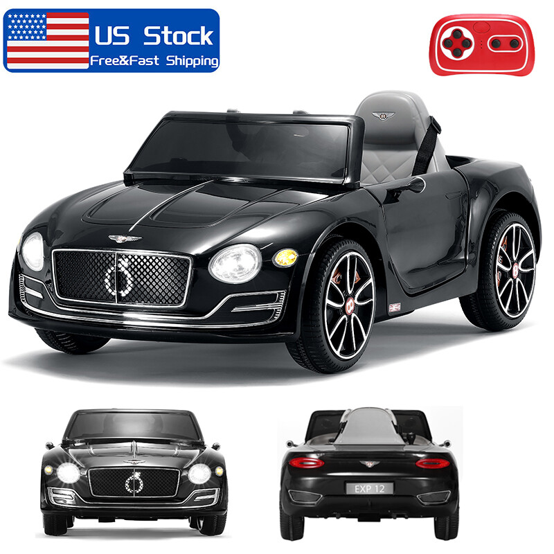 12V Kids Electric Ride on Car Licensed Bentley Style w/Remote Control LED Toys