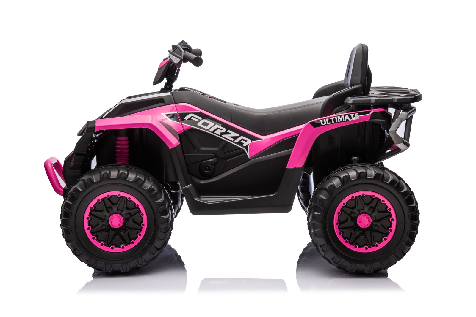 Kids ATV 4 Wheeler 24V Electric ATV Ride On Toy W/ 2-Seater 6 Mph Max Speed-Pink