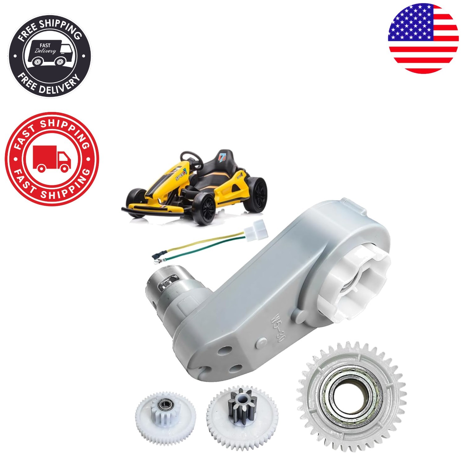 High Torque RS775 24V Motor Gearbox for Enhanced Kids’ Ride-On Car Experience
