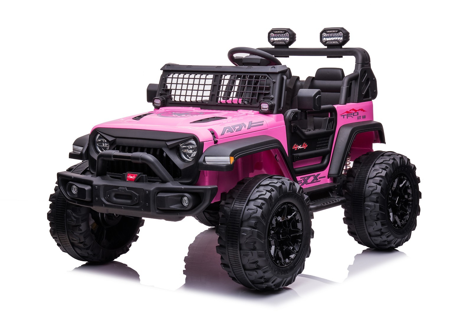 24V Kids Ride On Car 2 Seater w/ Remote Control 2x120W LED Lights Music FM 3+