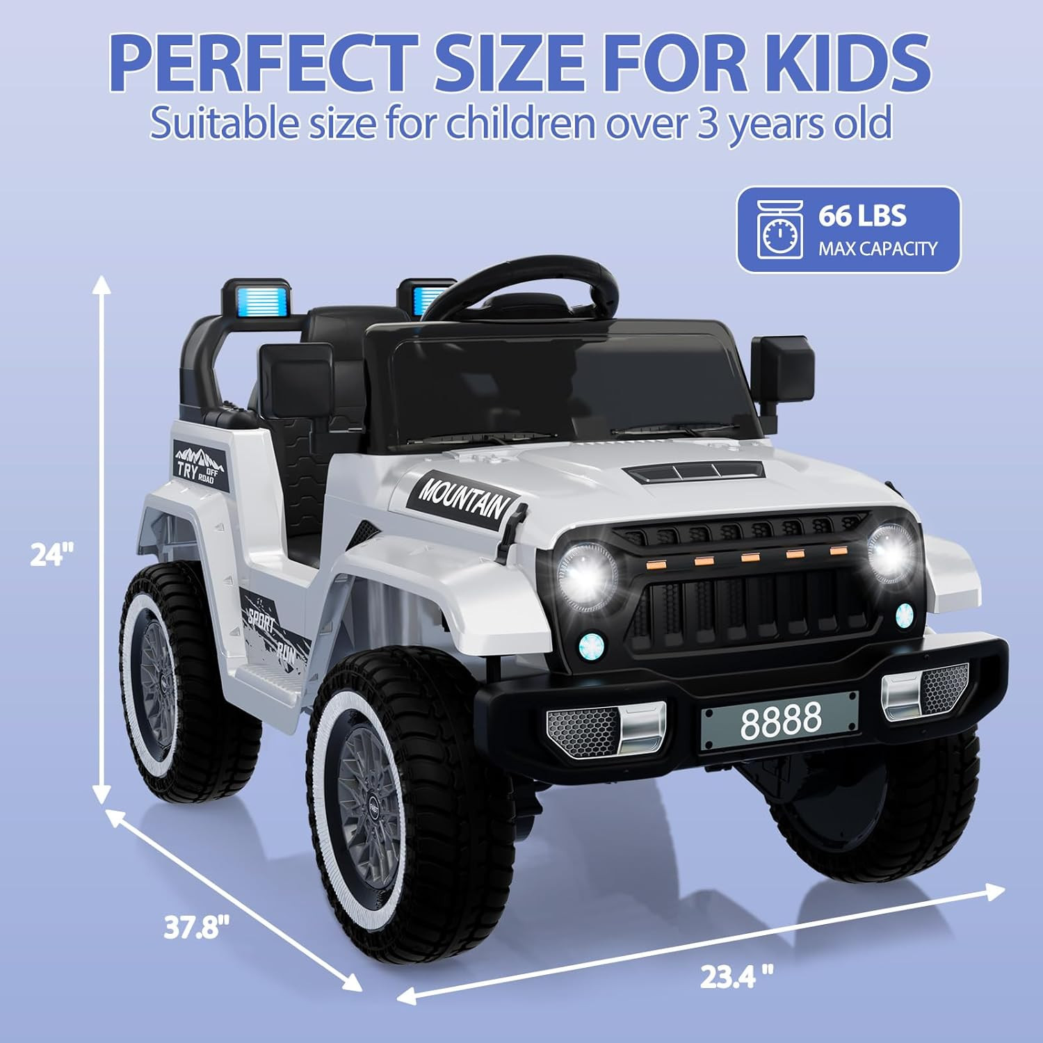 12V Kids Ride on Truck Car, Battery Powered Electric Vehicle Toy W/Parent Remote