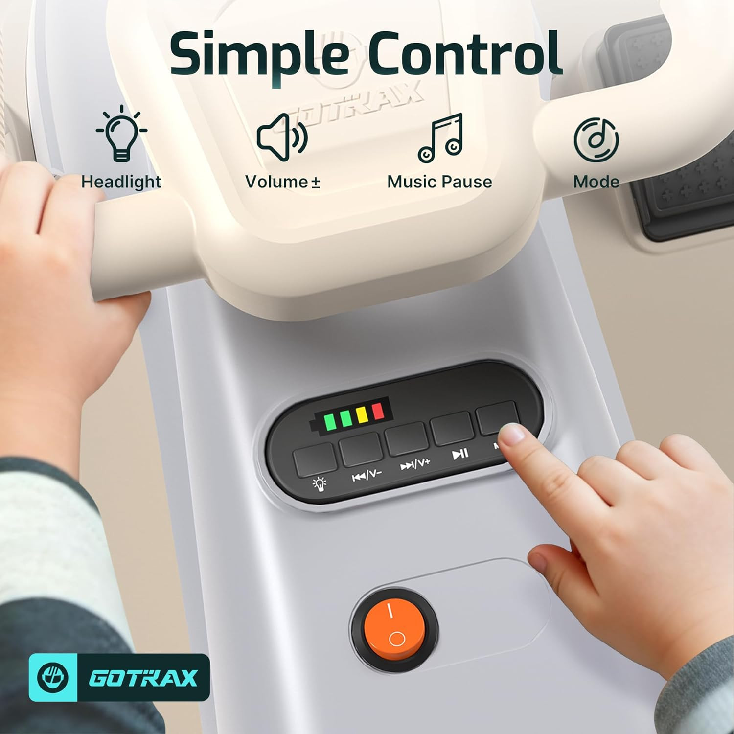 Gotrax WG1 Electric Wiggle Car for Kids, 12V Big Battery up to 120Min Playtime,