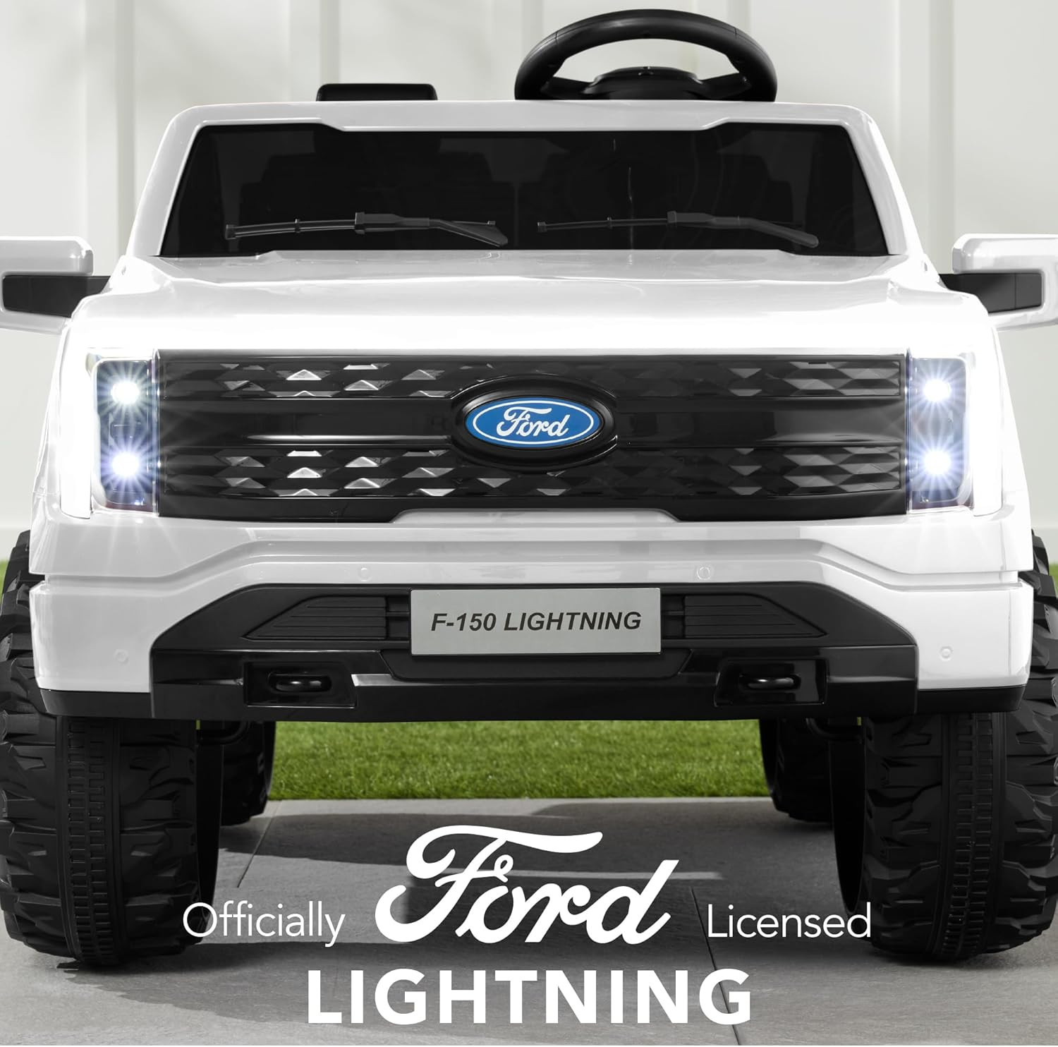 Licensed Ford F-150 Lightning Truck Kids 24V 2-Seater Electric Ride on Car Toy W