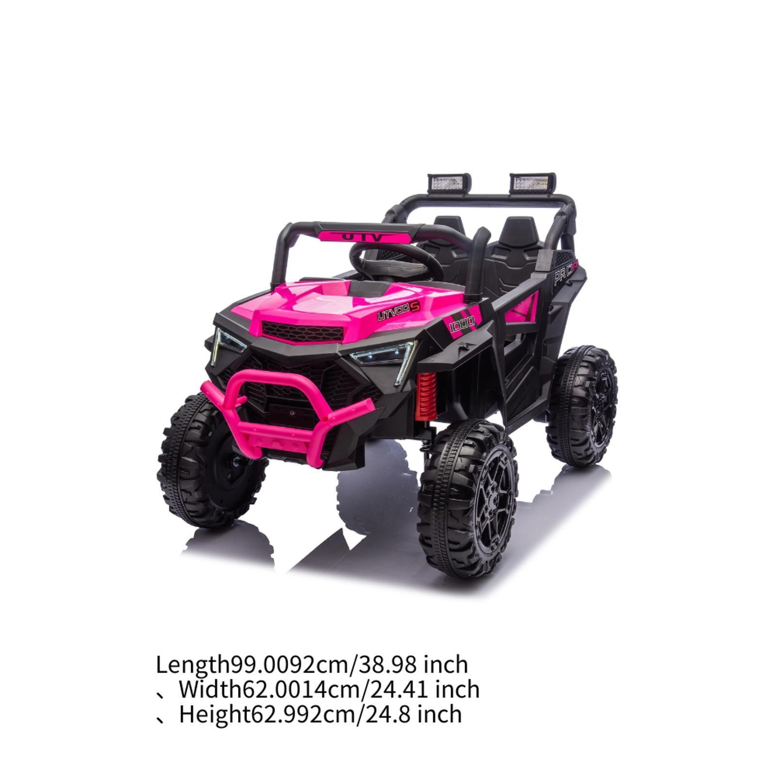 Kids 24V Electric UTV Vehicle with 400W Motor, Parent , LED Lights, , USB,