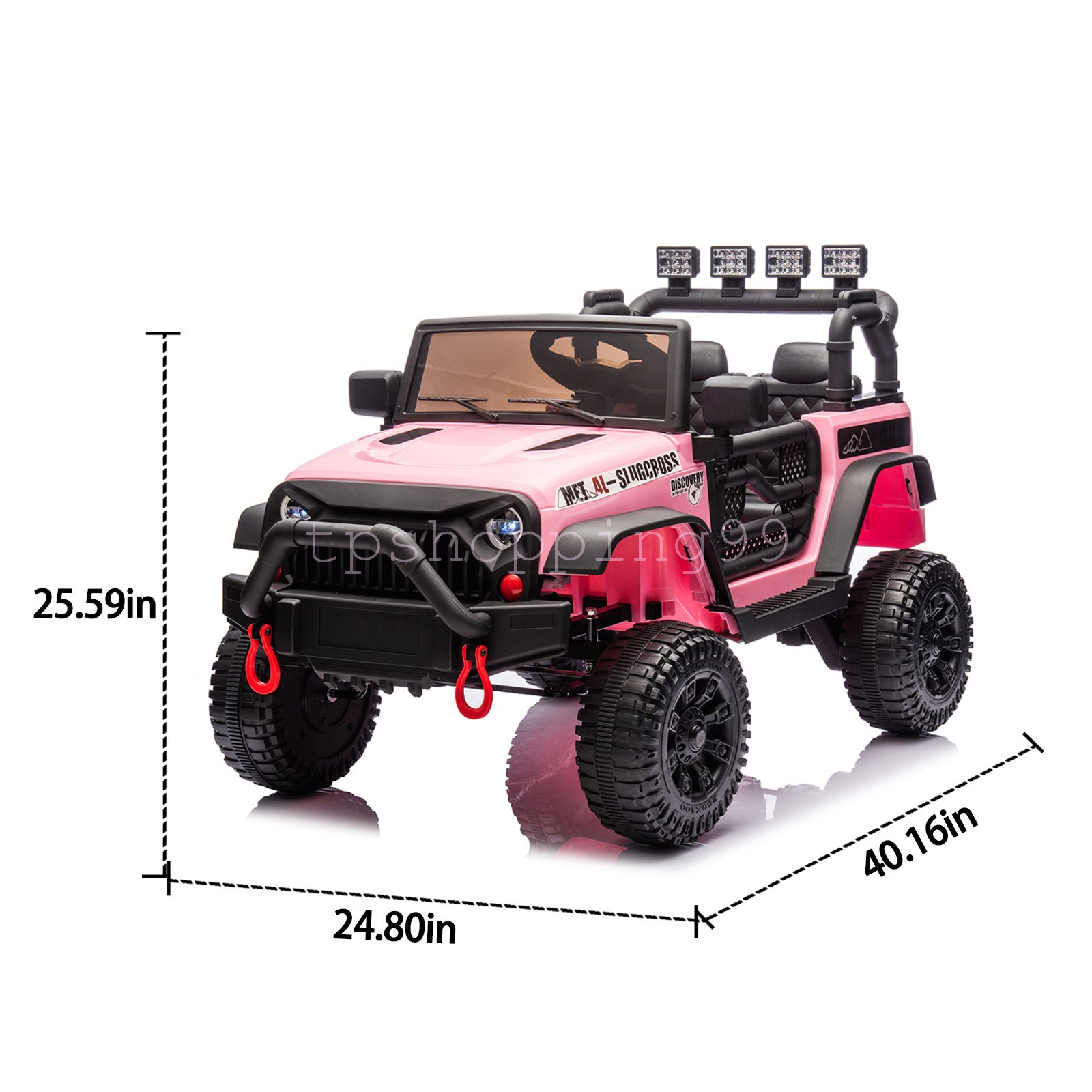 24V 2 Seater Power Wheels with Remote Control Ride On Car Toys for Kids Aged 3+