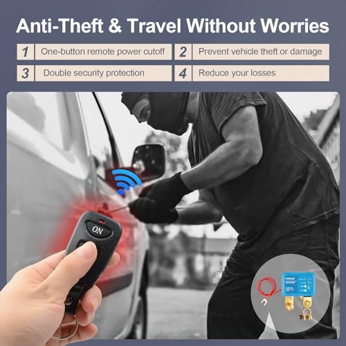 Remote Battery Disconnect Switch – Anti-Theft, Battery Leakage Auto Control