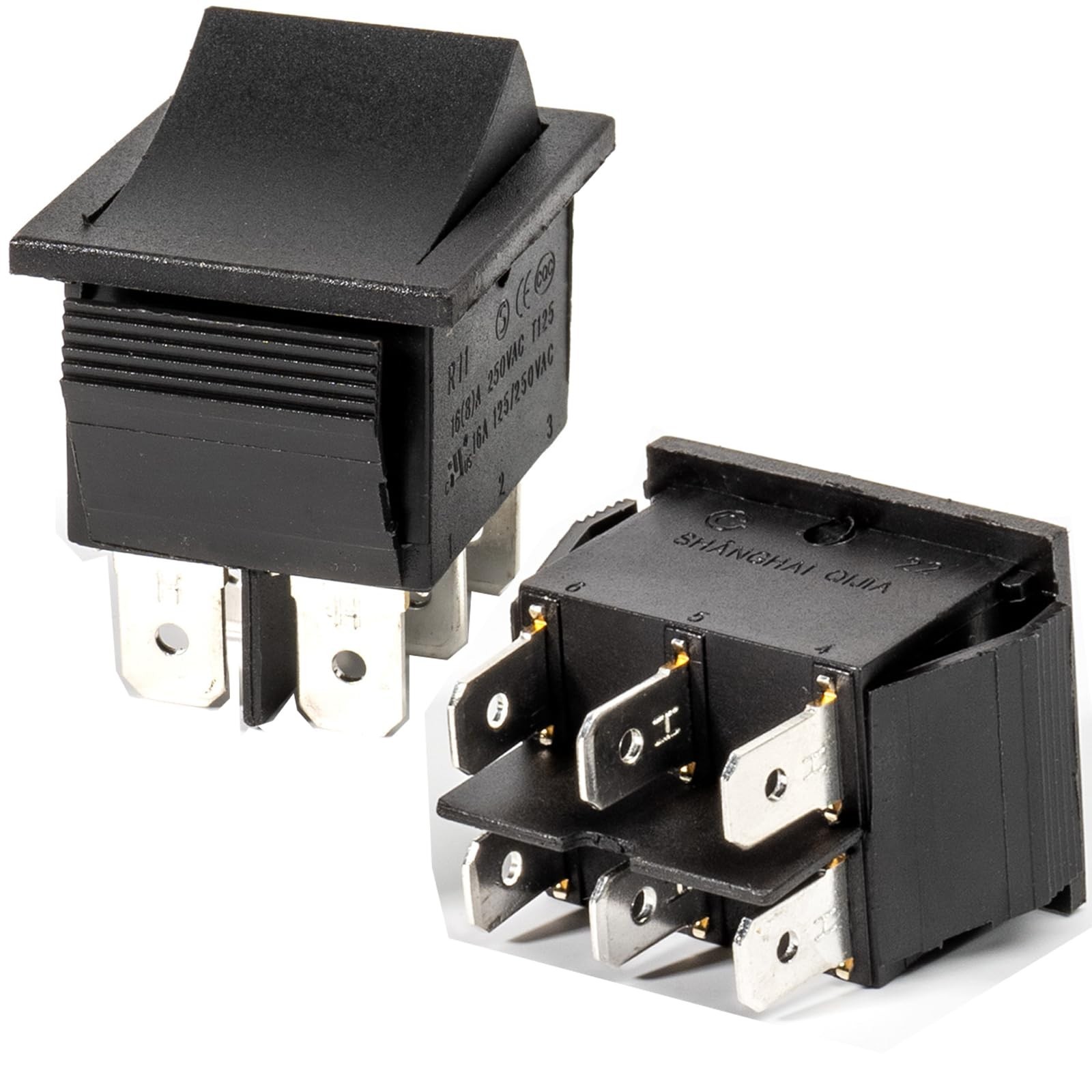 6 Pin Foot Pedal Switch for Power Wheels Ride-On Toys – 6V 12V 24V, 2 Pcs
