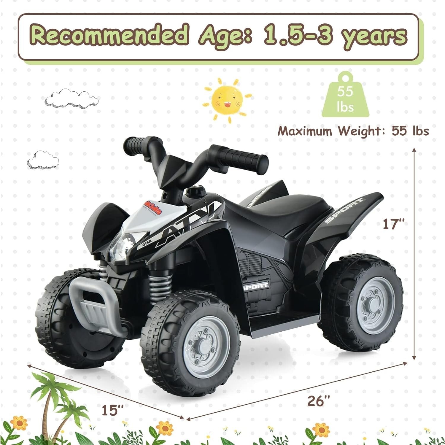 Carro Electrico Para Niños De Años Montar Manejar Y Jugar Con Luces NUEVO
