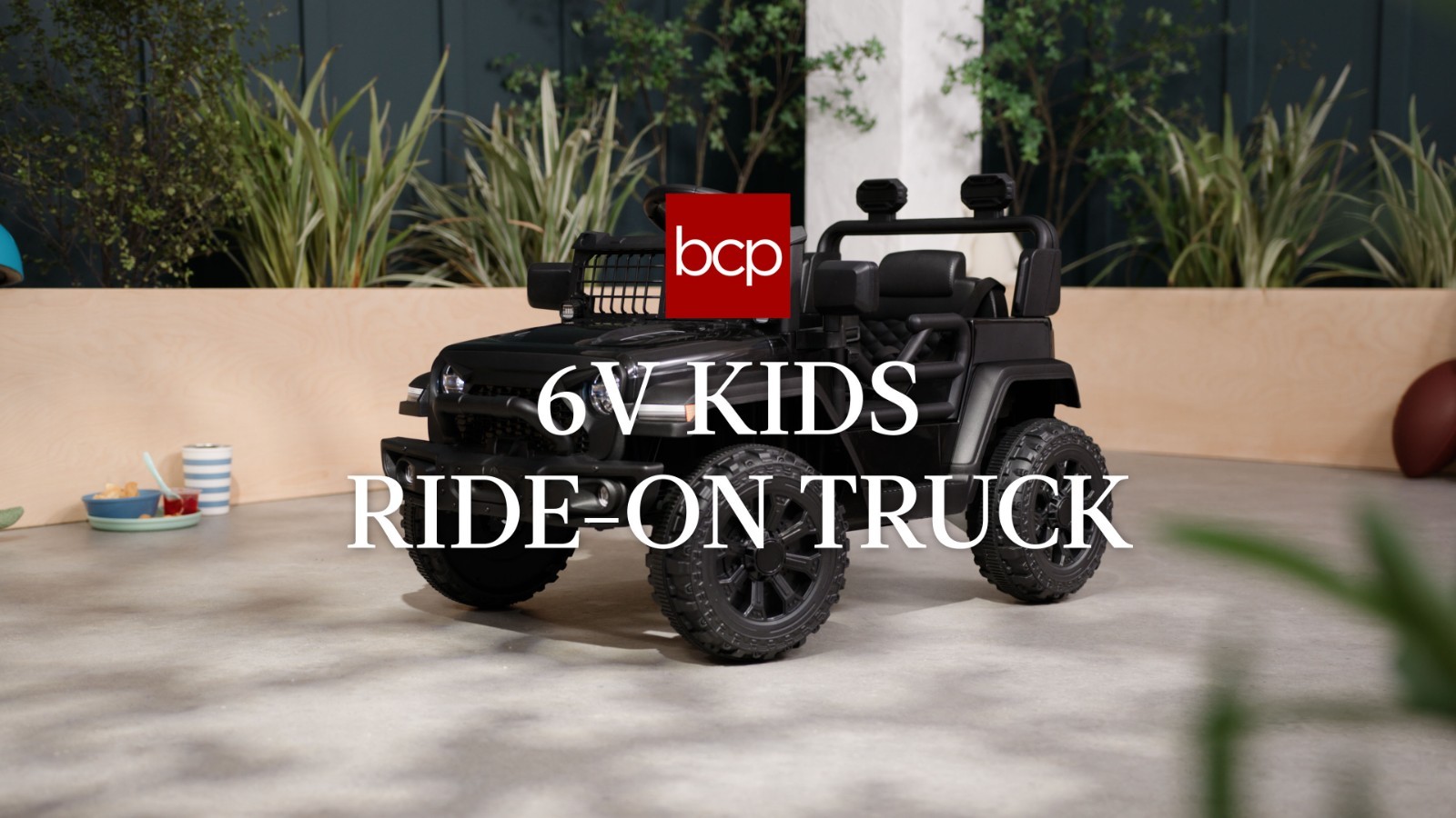 6V Kids Electric Ride-On Truck Toy, Remote Control, 4-Wheel Suspension, LED Ligh