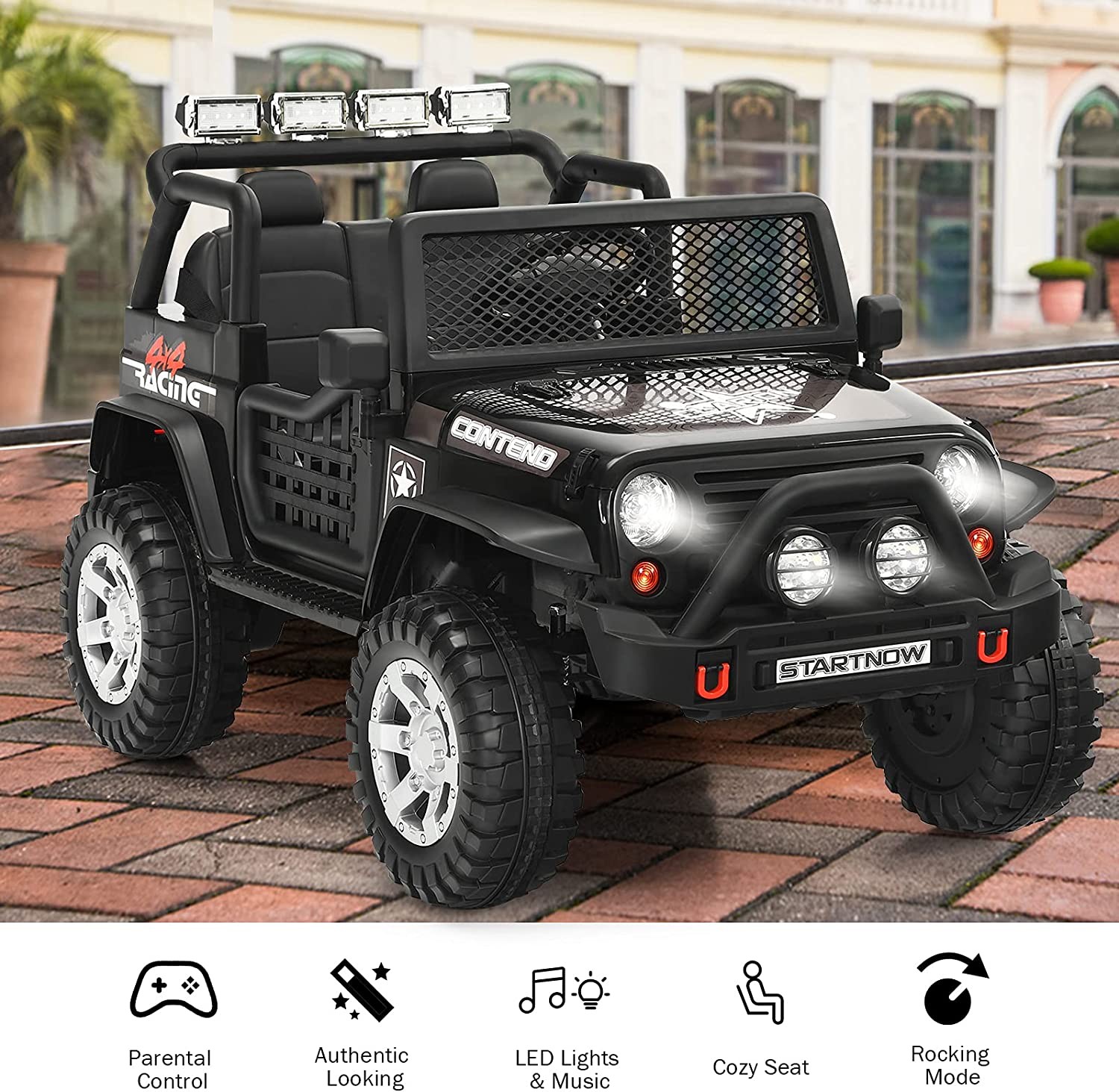 2 Seater Kids Ride On Truck Car 12V Battery Powered Electric Vehicle with Remote