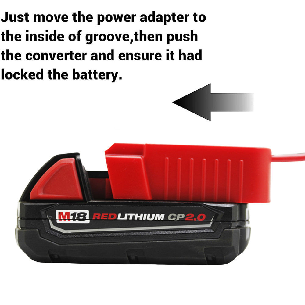 DIY Power Wheels Tools Battery Adapter Compatible With Milwaukee 14.4V-18V
