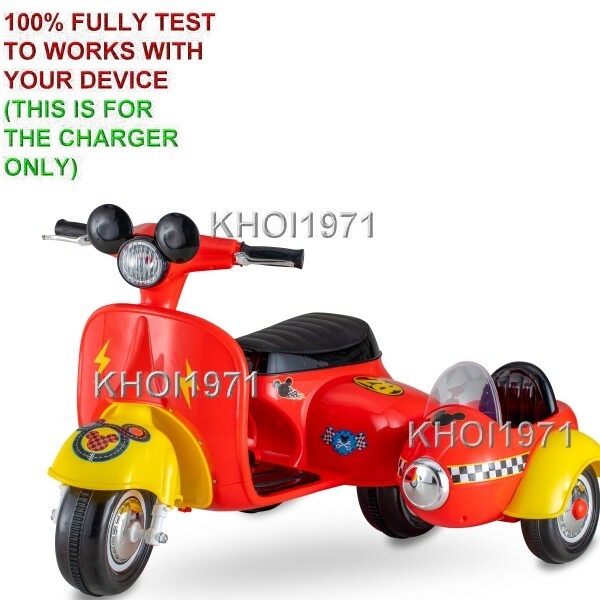 WALL charger AC adapter for KT1490WM KidTrax Mickey Mouse Scooter side car ride