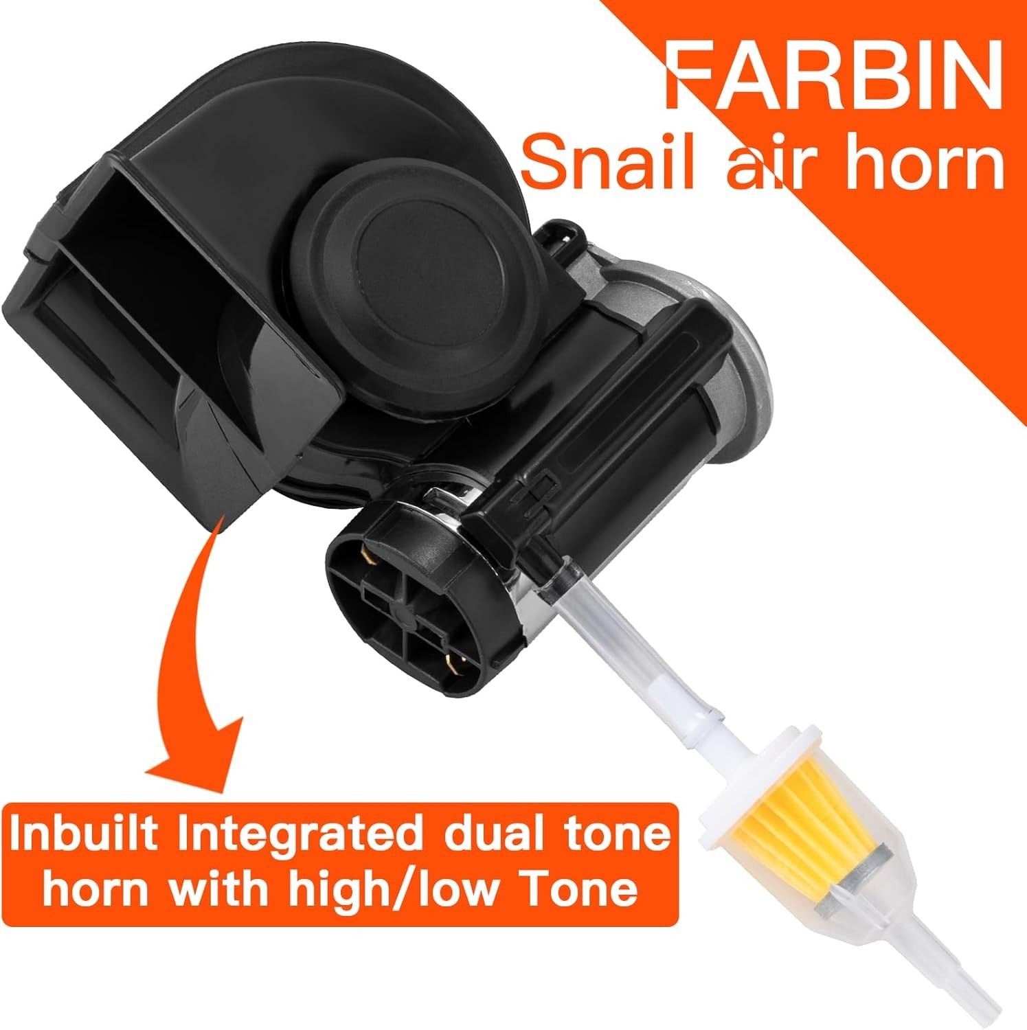 Air Horn for Truck,Compact Train Horn,Car Horn 12V 150db Super Loud with Wiri…