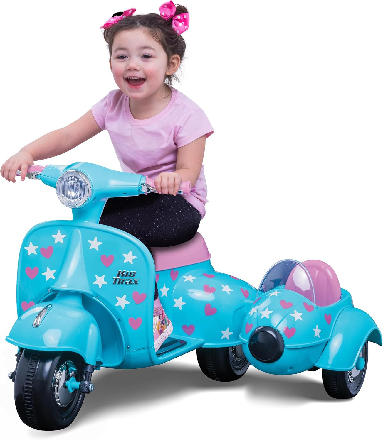 6V Starlight Scooter with Sidecar for Kids, Ages 18-30 Months, Maximum Rider Wei