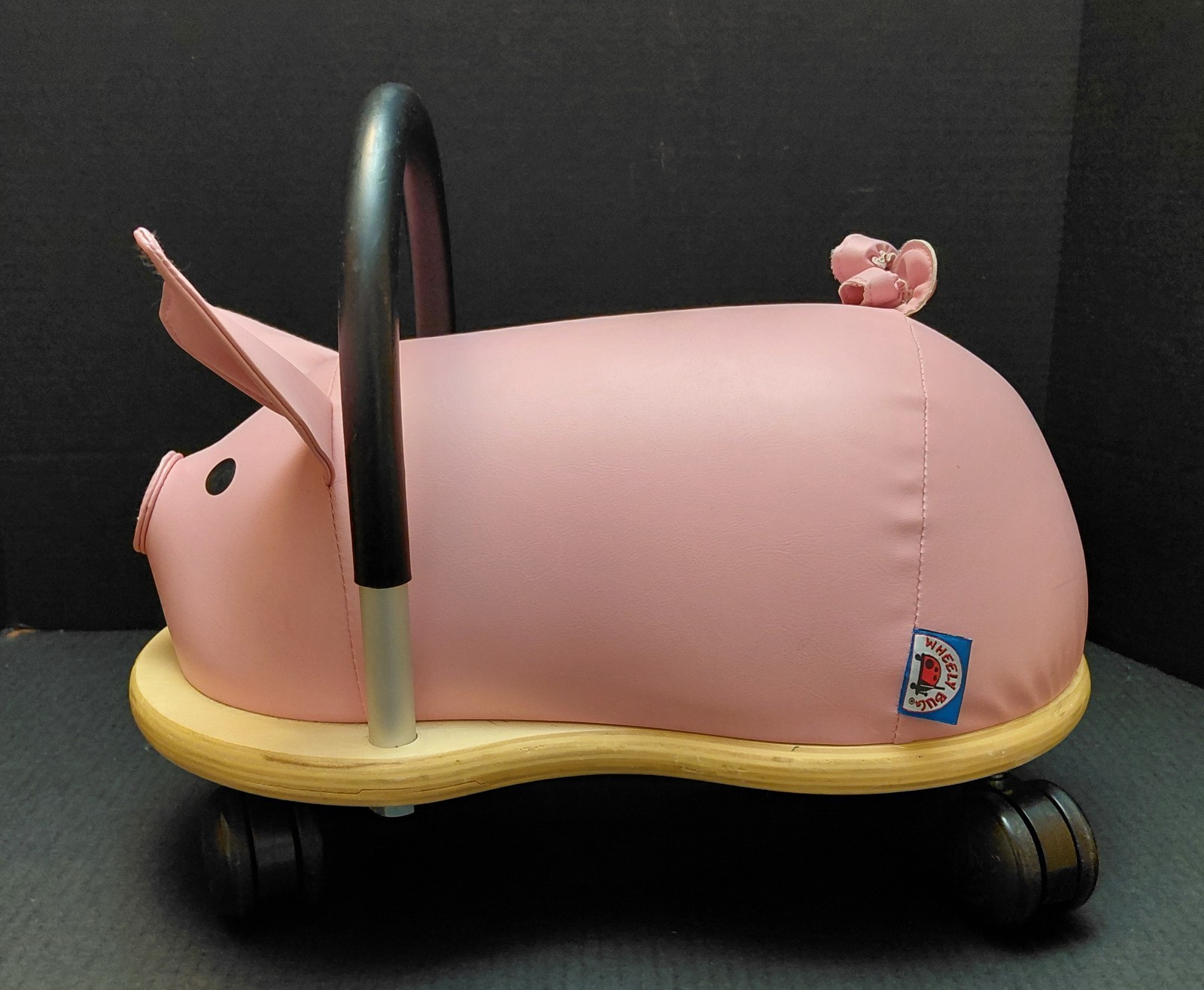 Wheely Bug Pig Ride On Toy Pink Rolling Toddler Scooter Prince Lionheart
