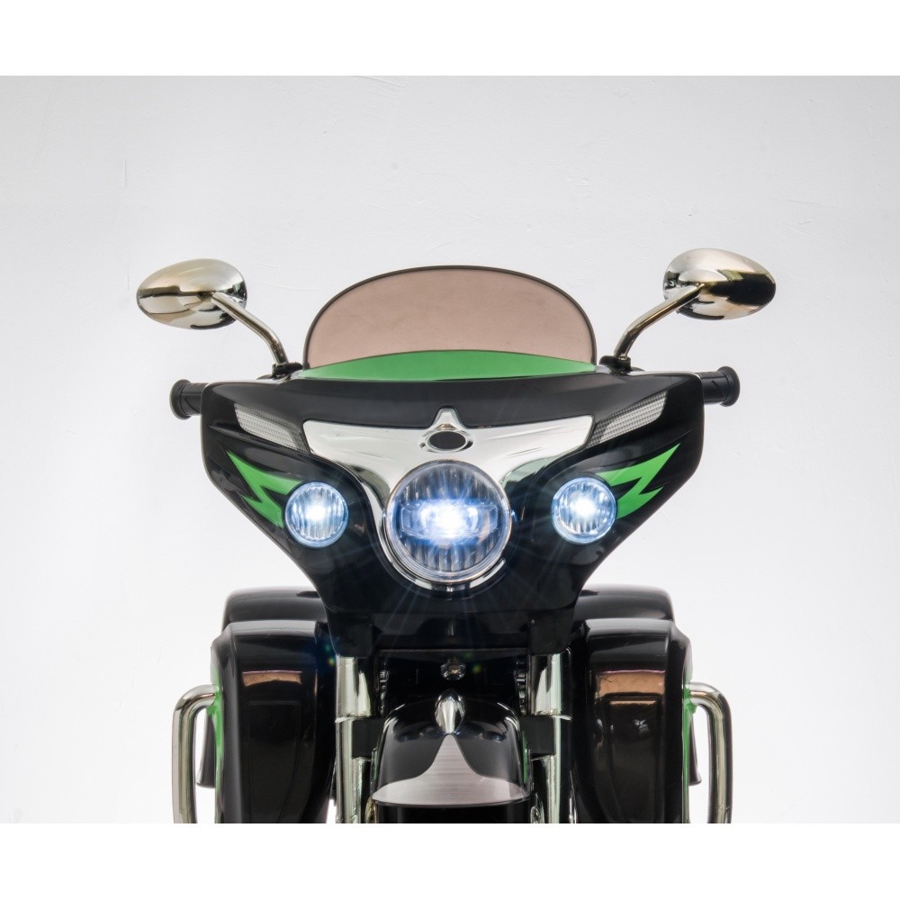 Kids Electric motorcycle 12V two seat motorcycle with Key start Storage Box