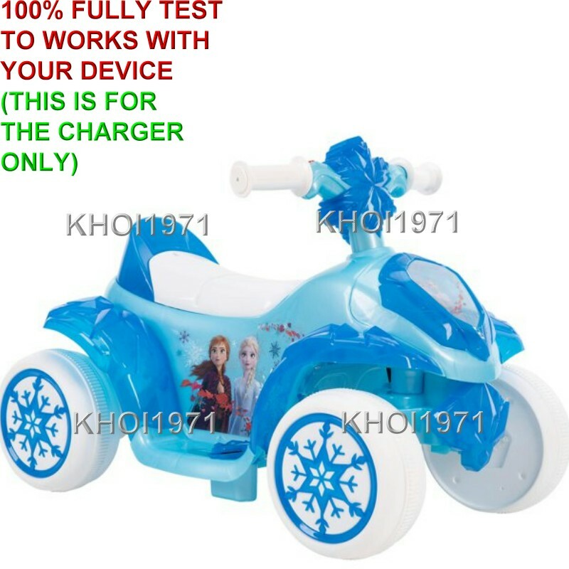 WALL charger AC adapter for HUFFY Disney Frozen 2 make BUBBLE QUAD ride on 6V BA