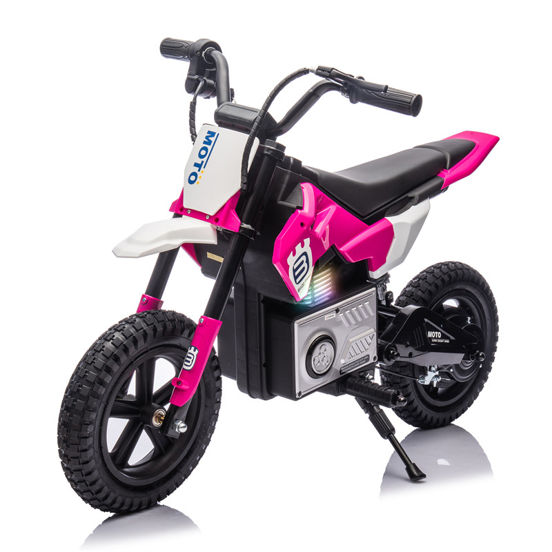 24V Kid Ride On Electric Toy Motocross Motorcycle 200W 3.1-9.32MPH for Aged 5-15