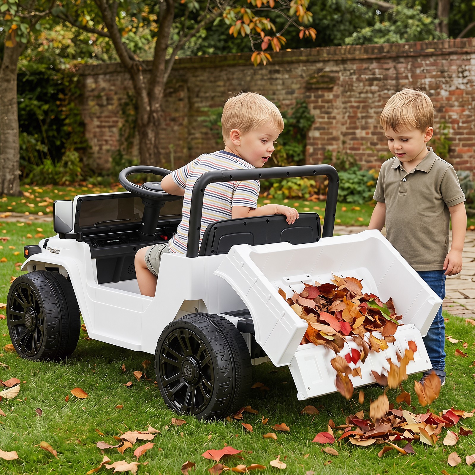 Licensed Toyota Ride On Truck w/Parent Remote Control, Spring Suspension, Light