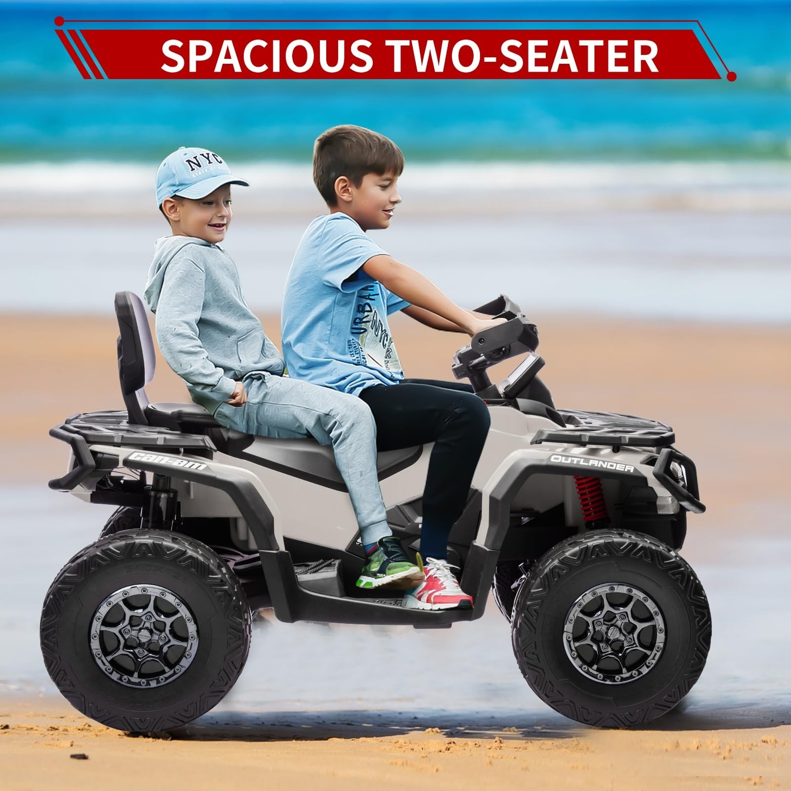 Christmas Electric Ride On ATV 2 Seaters 24V Ride On Car Licensed Can-Am For Kid