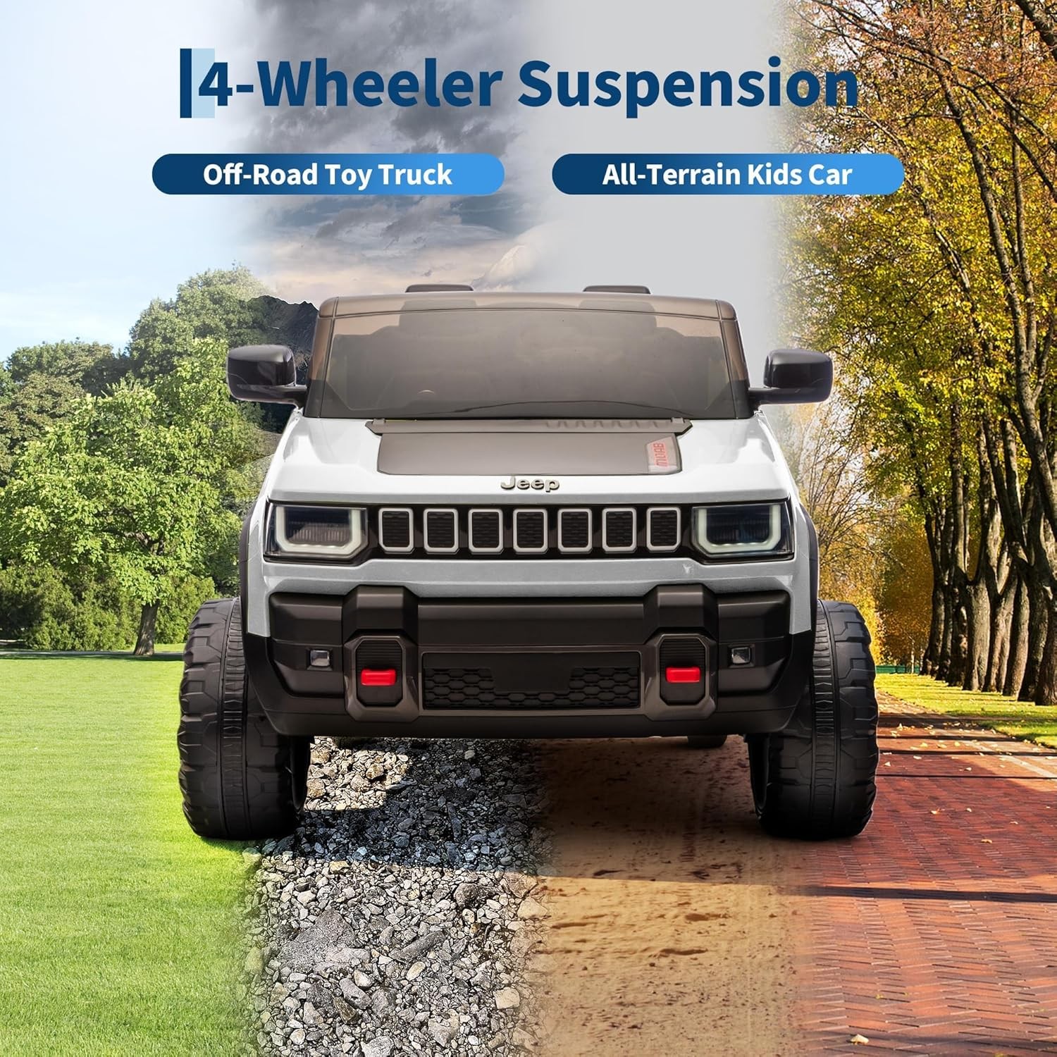 Electric Truck for Kids, 2-Seater Children Ride-on Car, Electric Vehicle for Kid