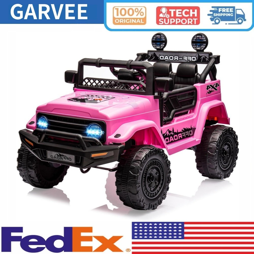 🔥12V Kids Ride-On Truck with Parent Remote Control Electric Car for Toddlers 2-
