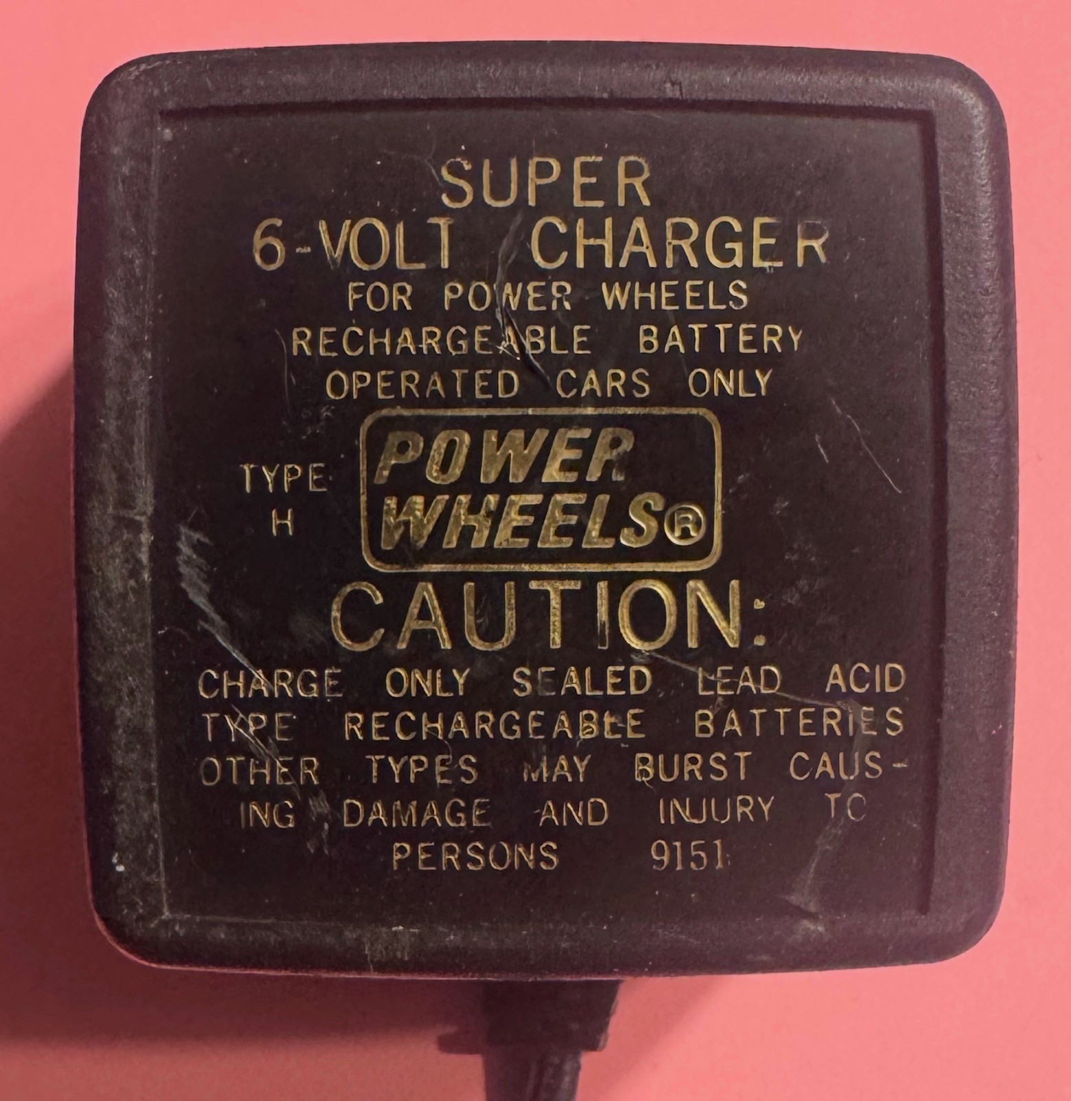 Original Power Wheels 00801-0974 Battery Charger BC-120-61200 6V
