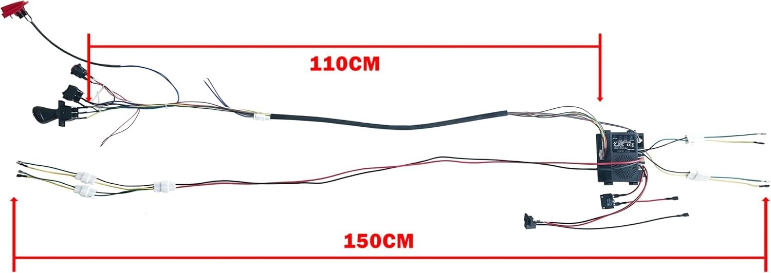 24 Volt DIY Wires Harness Conversion Kit for Kid’S Ride on Toys Car,2.4G Set of