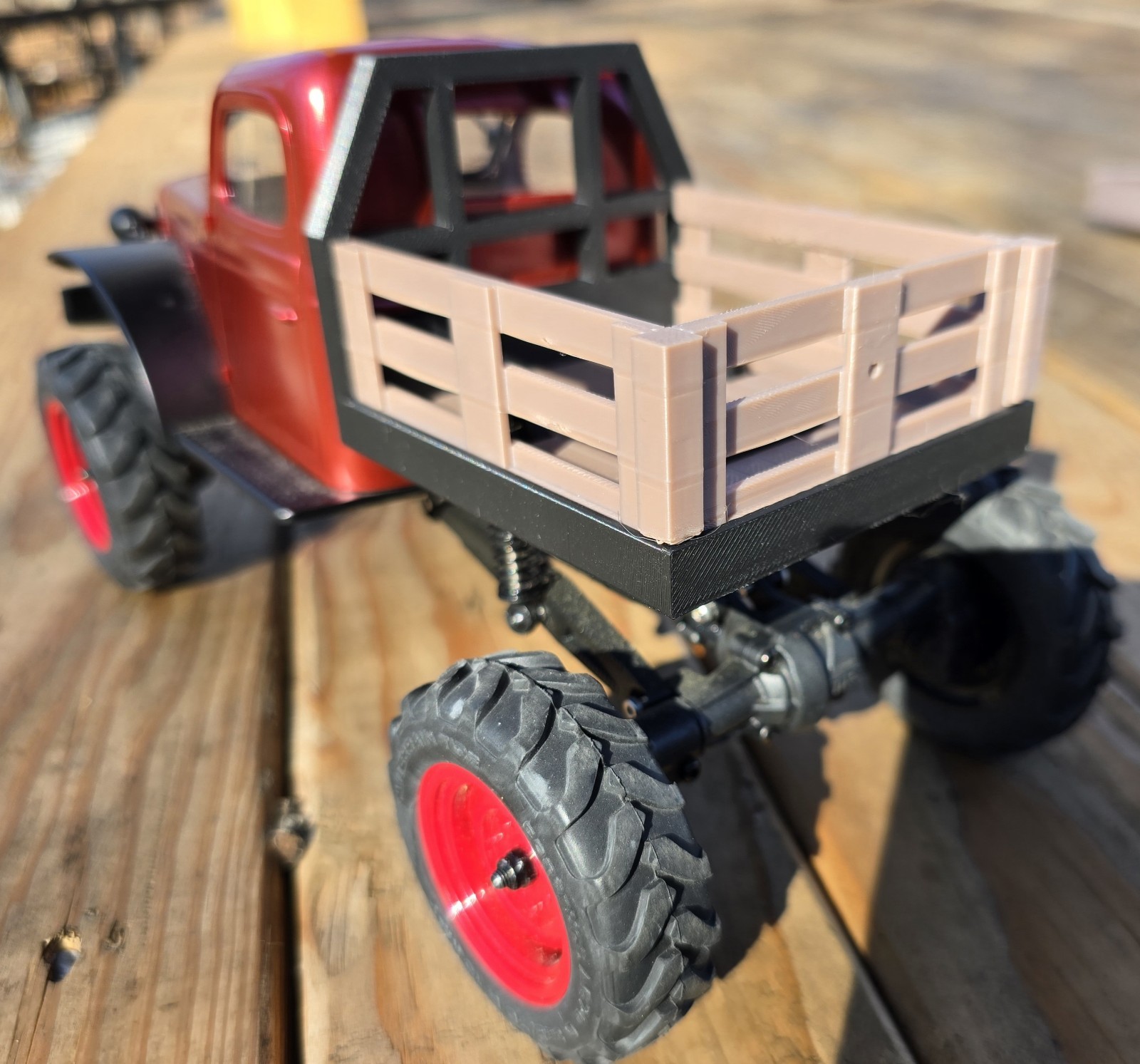 Truck Bed Upgrade Parts (NO Truck Included ) for FCX24 Power Wagon farm Flatbed