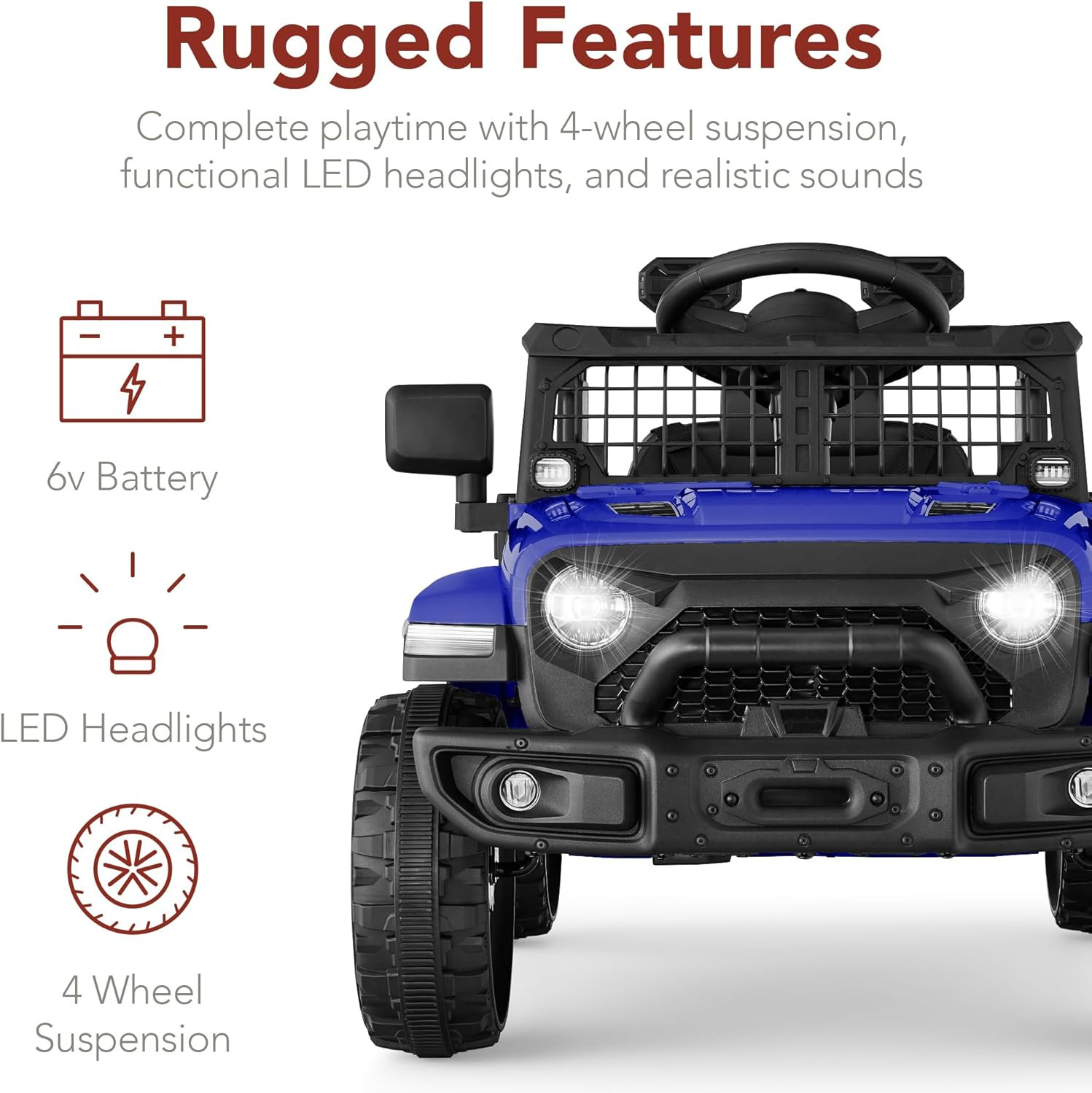 Best Choice Products 6V Kids Ride on Toy, Mini Truck, Electric Play Car W/Parent