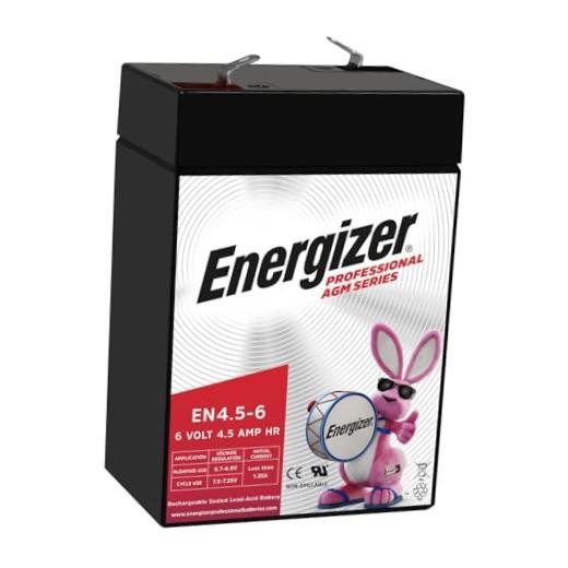 EN4.5-6, 6 Volt 4.5 Amp Hr, Long Lasting Sealed Lead Acid AGM 1 Pack