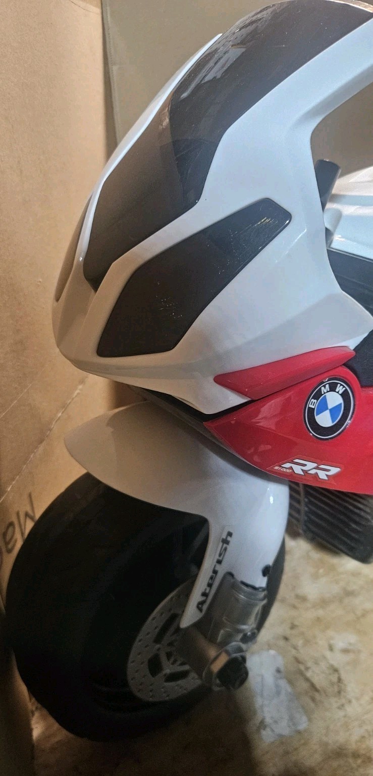 Aterish BMW S1000RR Electric ride-on toy motorcycle. New, No Seat Handlebar.