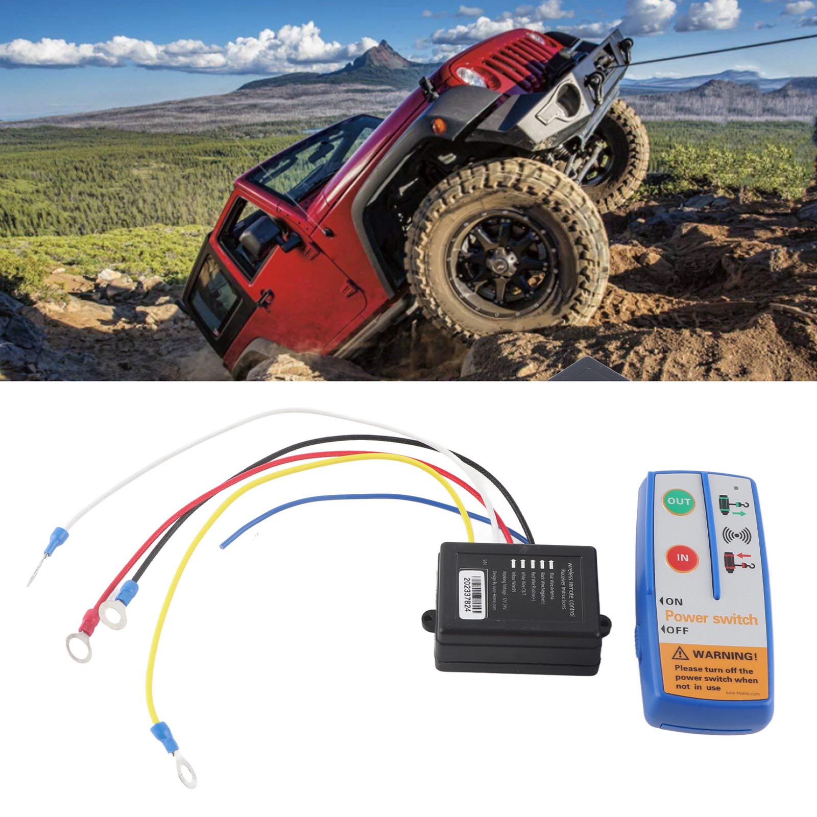 Wireless Winch Transmitter For Truck ATV SUV Remote Control System MRQS