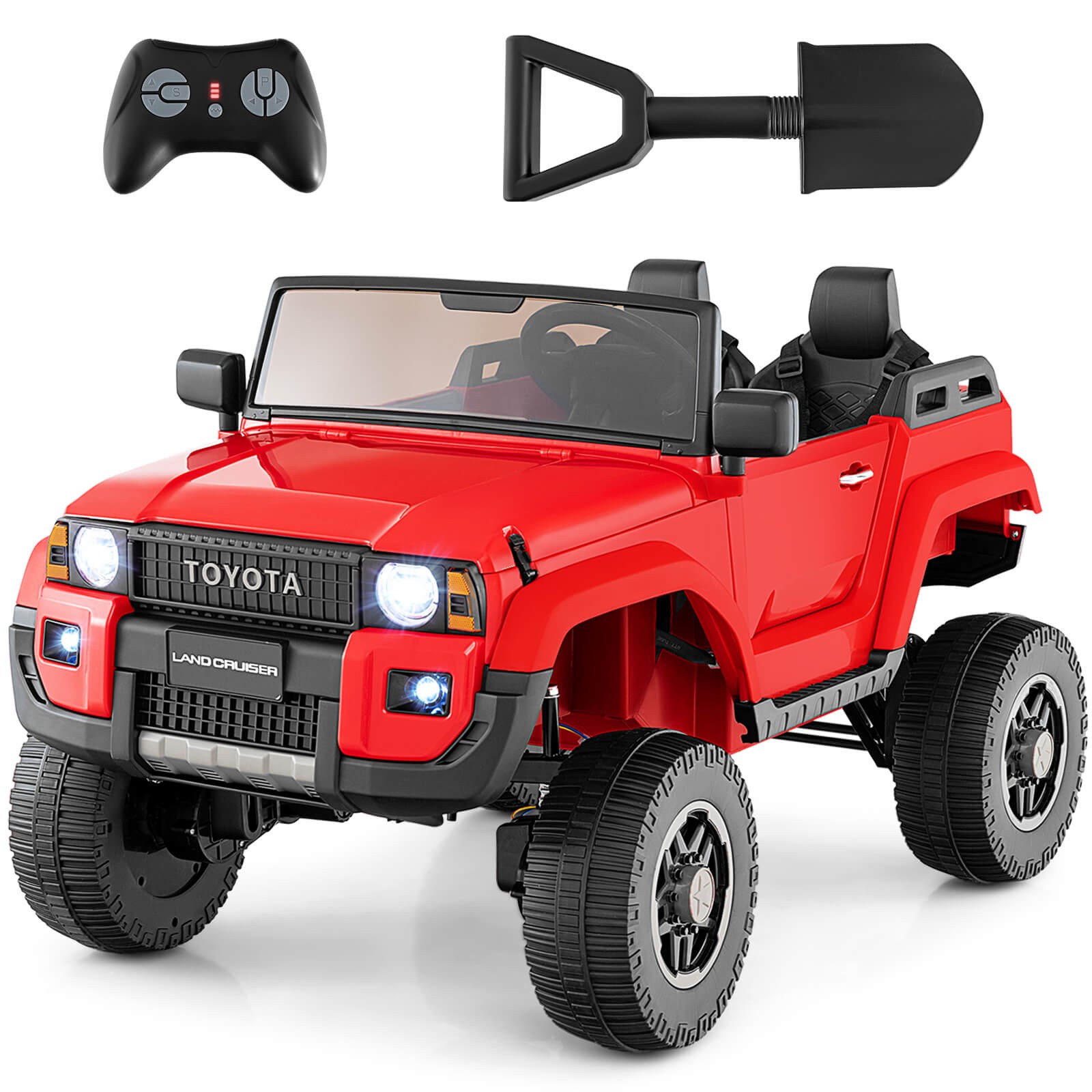 24V 2 Seater Ride on Car for Kids Licensed Toyota LC250 Ride on Truck w/Remote