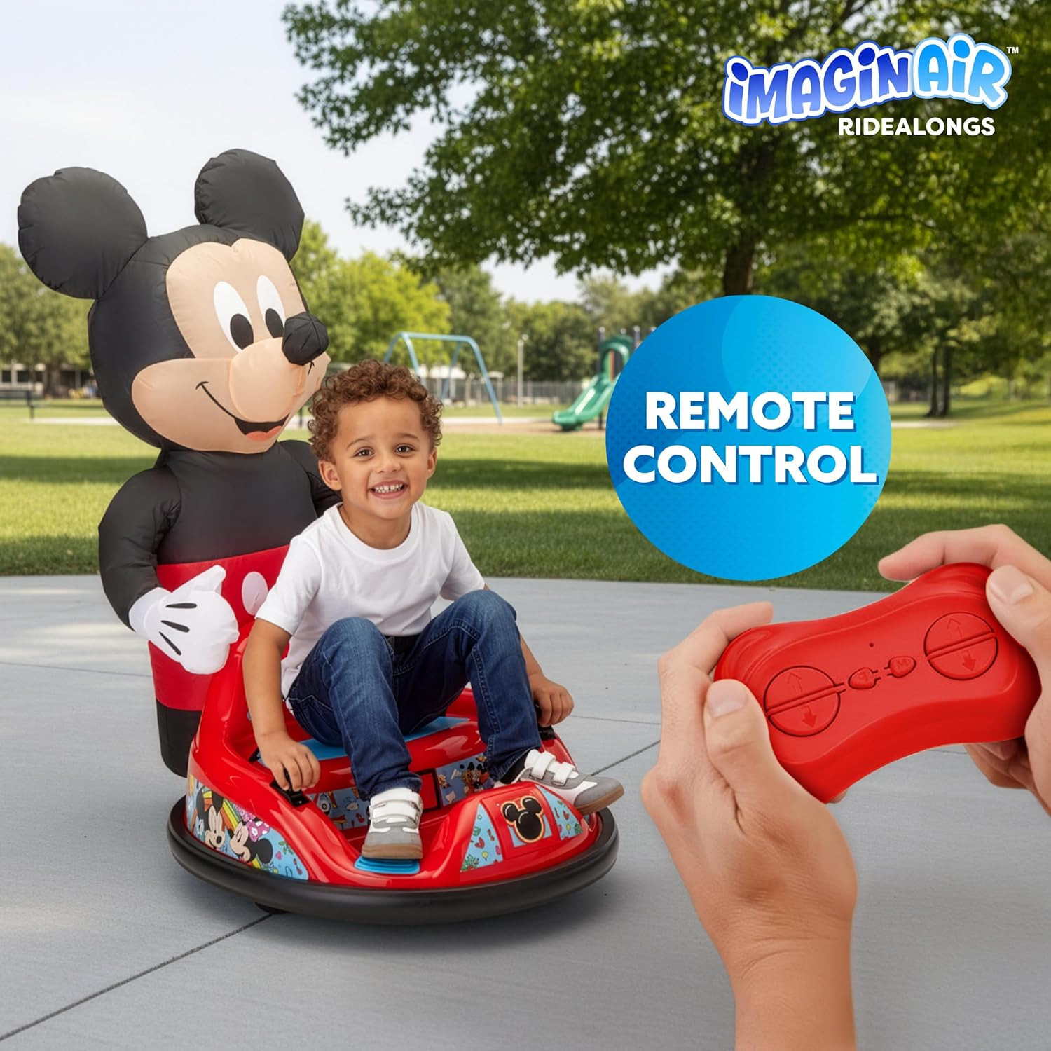 6V Mickey Mouse Toys Toddler Bumper Car – Ride on Toddler Toy, Kids Electric Bum