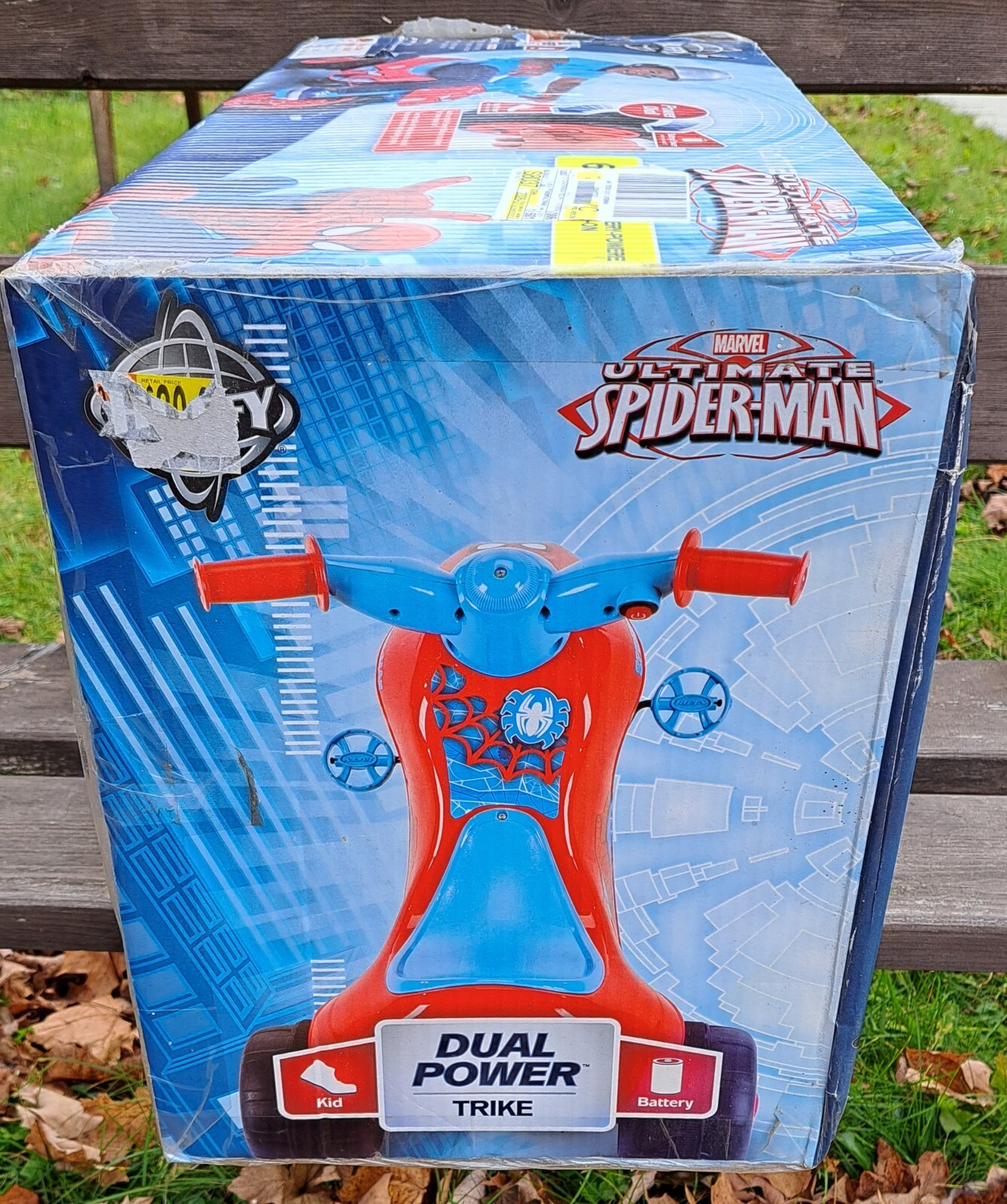 Spider-Man Marvel Huffy 6 Volts Battery Ride On, New In Box! Spiderman